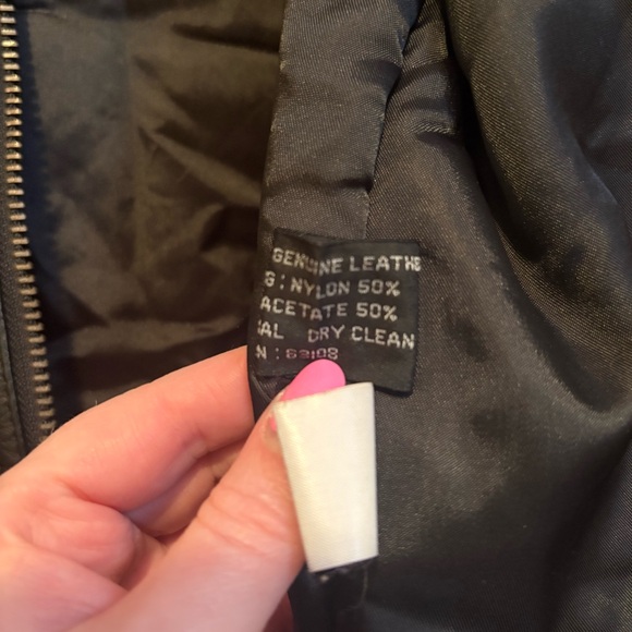 Vintage Leather Limited Black Leather Bomber Moto Jacket Mens XL bikercore vtg - Picture 10 of 12